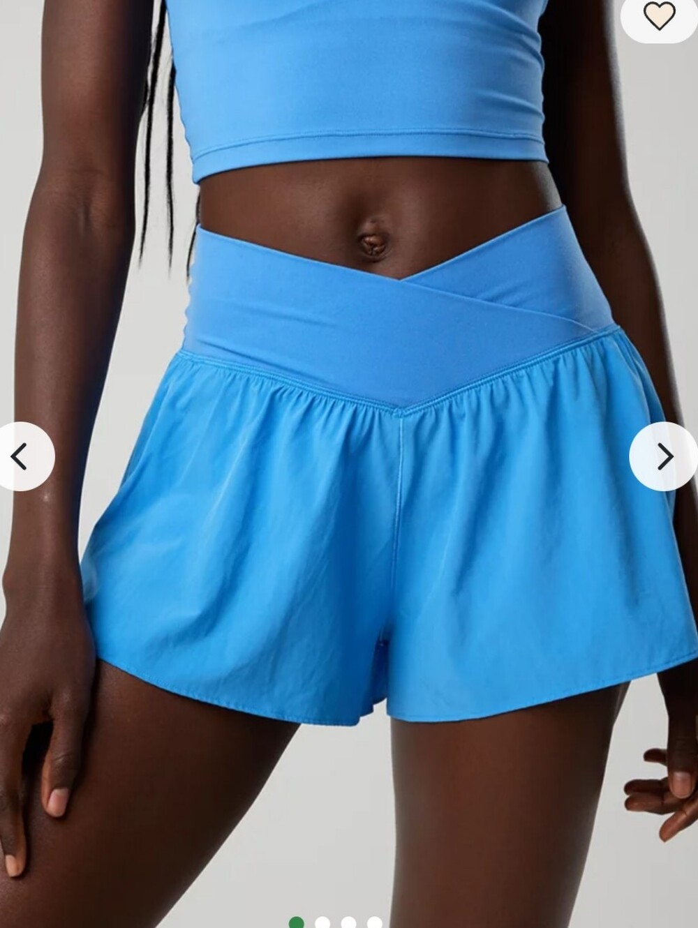 OFFLINE By Aerie Real Me Crossover Flowy Short-Rome Blue
